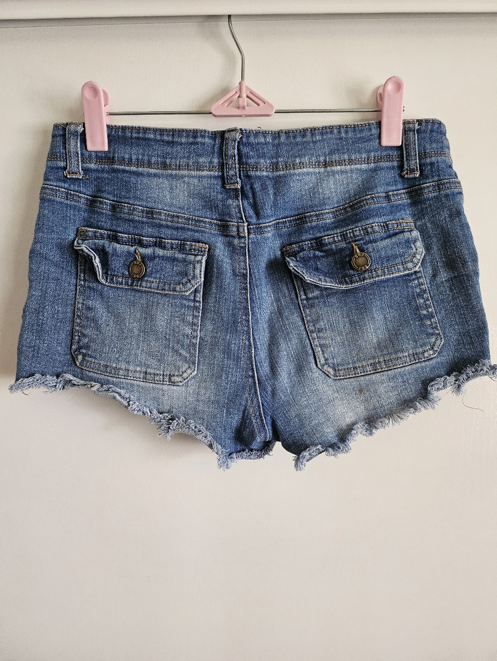 Y2K Boom Boom Jeans Vintage Denim Low Waist Shorts Cotton Womens 11, 29 in waist - Picture 3 of 9